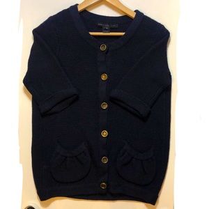 MARC BY MARC JACOBS BLUE MARINA KNITTED CARDIGAN